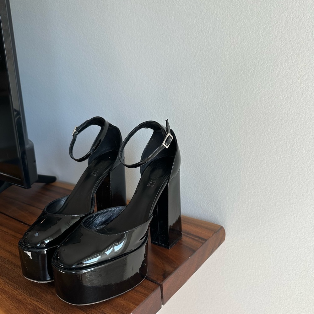 Used Paris Texas Black Delilah Heels - Picture 2 of 10